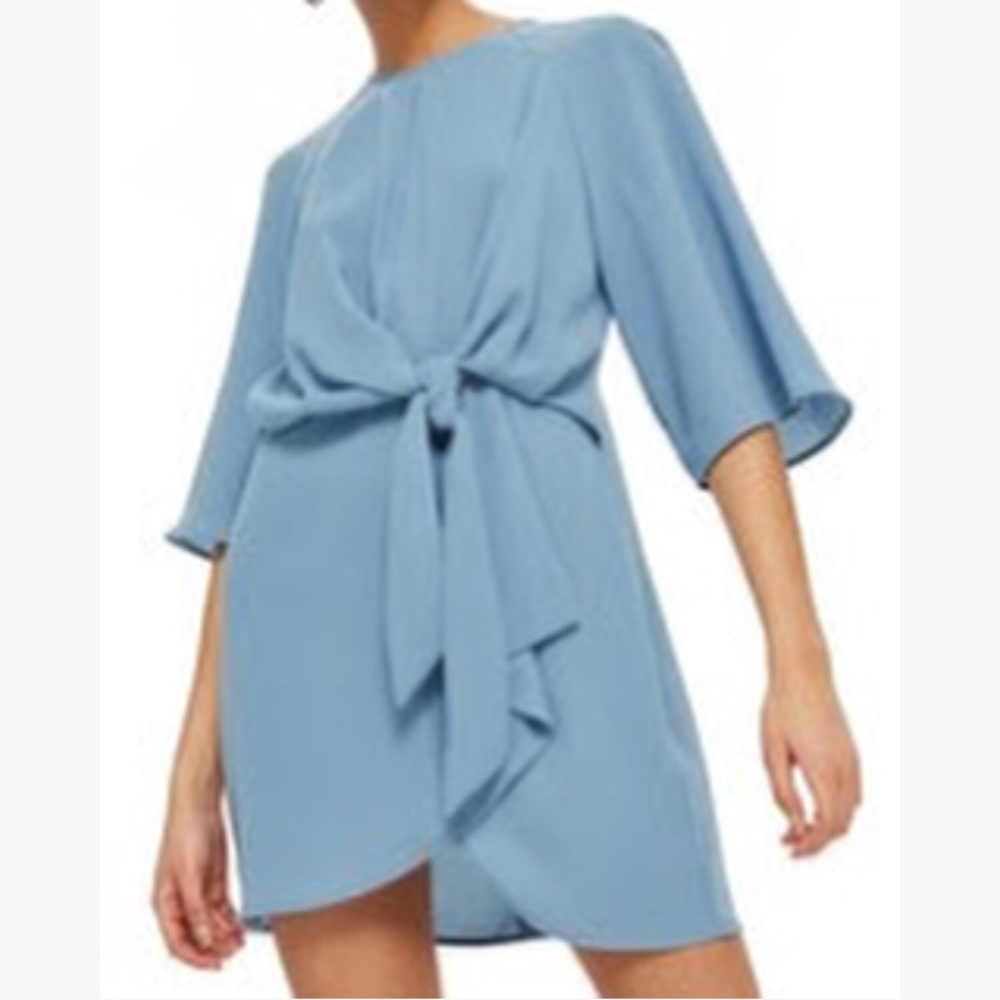 Topshop Tie Front Minidress